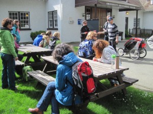 learning around the picnic table